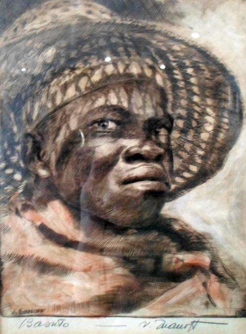 Victor Ivanoff - Basuto man - A stunning etching from a master artist!! Bid now!